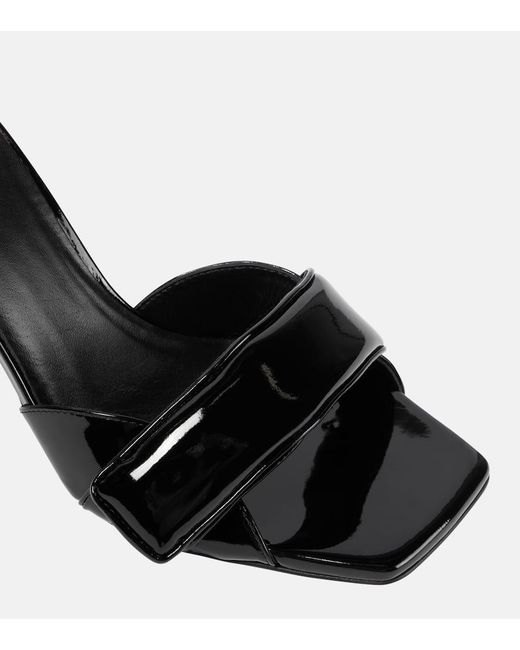Gia Borghini Black Alodie Mules