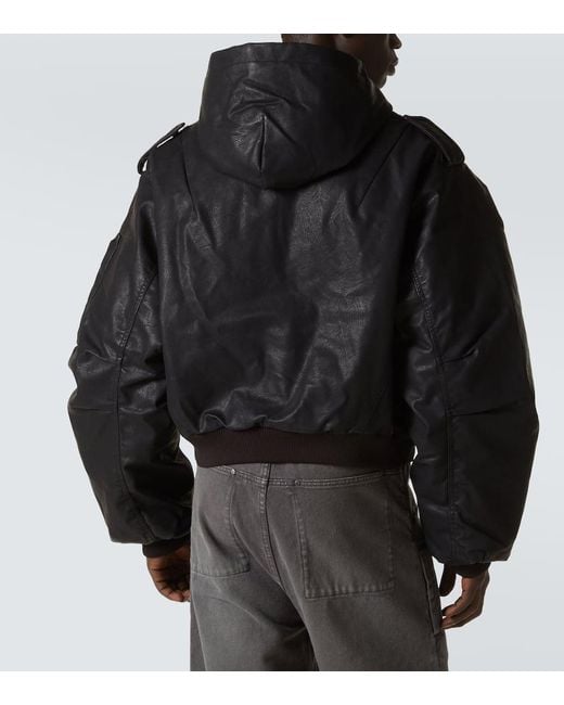 Entire studios Moto Bomber Jacket in Black for Men | Lyst