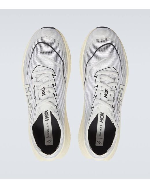 Hoka One One White Mach X 2 Sneakers for men