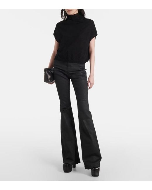 Rick Owens Black Virgin Wool Top