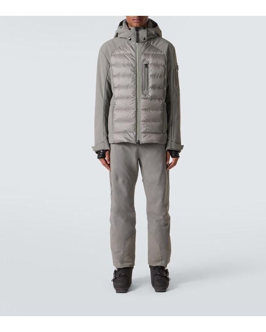 Bogner Gray Zoran-D Down-Paneled Ski Jacket for men