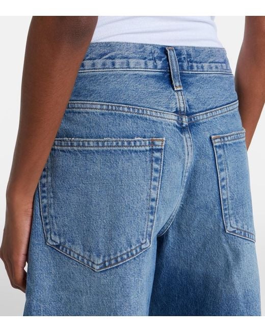 Agolde Blue Indra Denim Bermuda Shorts