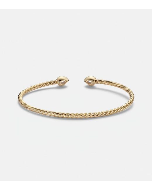 David Yurman Metallic Petite Modern Renaissance Cablespira 18Kt Bracelet With Diamonds