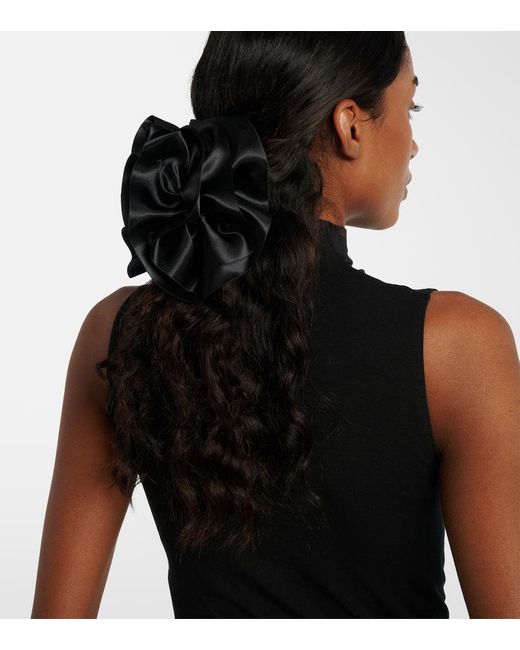 Jennifer Behr Black Satin Hair Clip