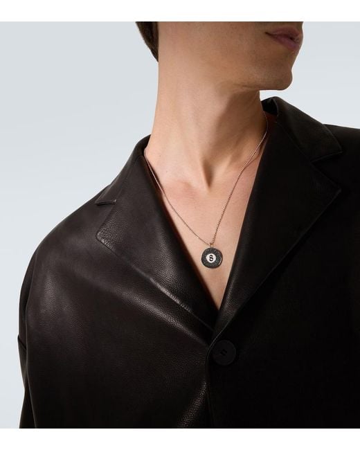 Sydney Evan White 14Kt Pendant Necklace With Diamonds for men