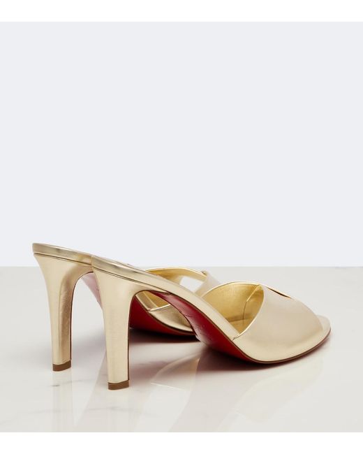 Mules Fanny di Christian Louboutin in Natural