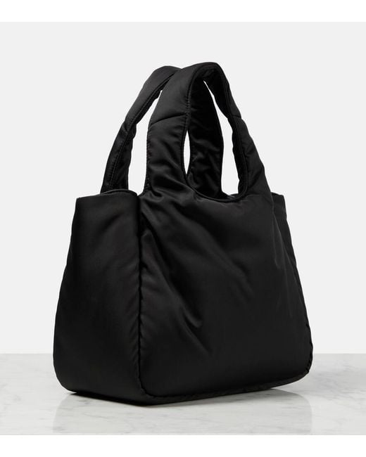 Prada Black Re-Nylon Small Padded Tote Bag