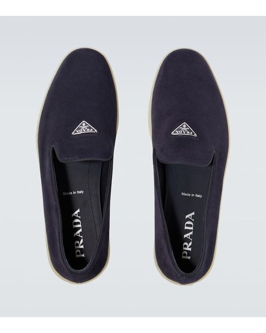 Prada Blue Loafers for men