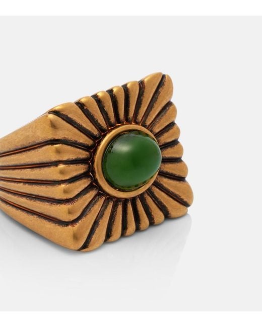 Versace White Circe Ring