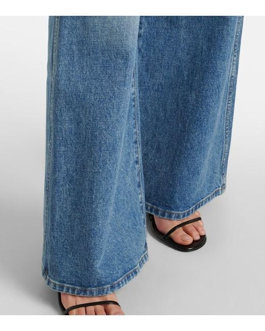Khaite Blue Wide-Leg Jeans Dane