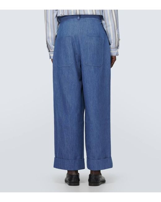 Pantalones chinos de algodon King & Tuckfield de hombre de color Blue