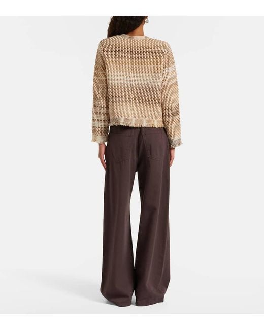 Veste Sariyah En Coton Et Laine Melanges Veronica Beard en coloris Natural