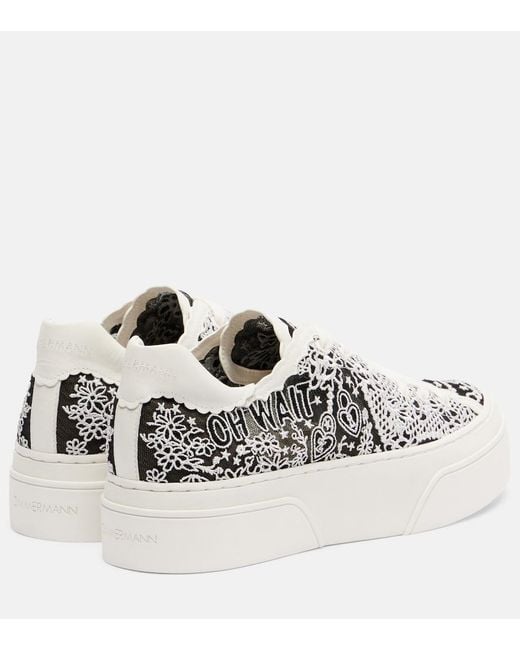 Baskets Compensees Pixie En Dentelle Zimmermann en coloris White