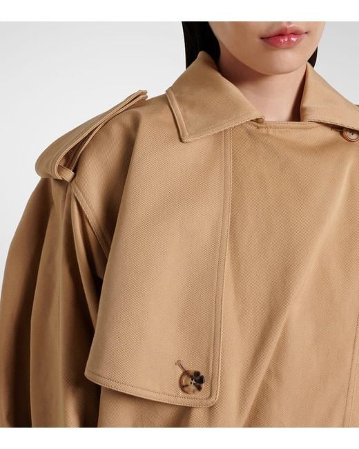 Gabriela Hearst Natural Hunt Cotton Twill Trench Jacket
