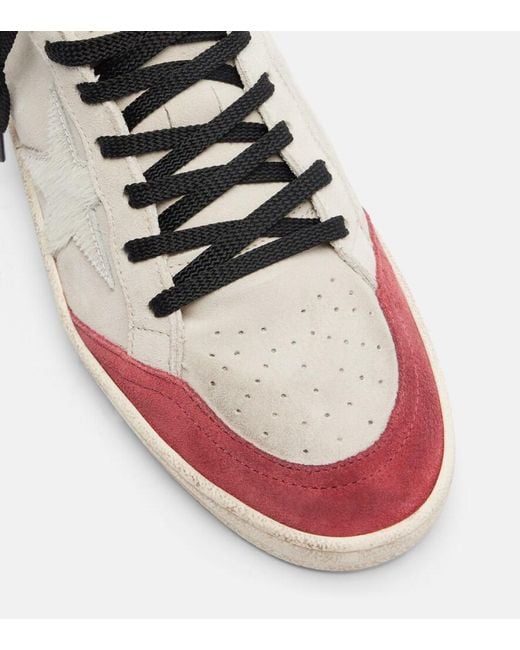 Golden Goose Deluxe Brand Pink Ball Star Suede Sneakers