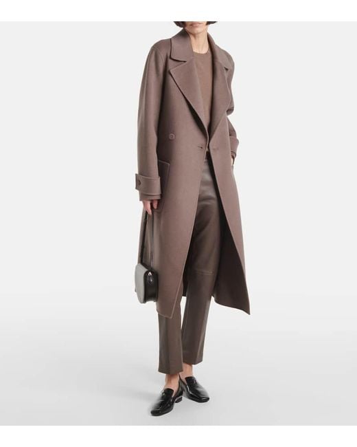 Joseph Brown Arline Wool And Cashmere Coat