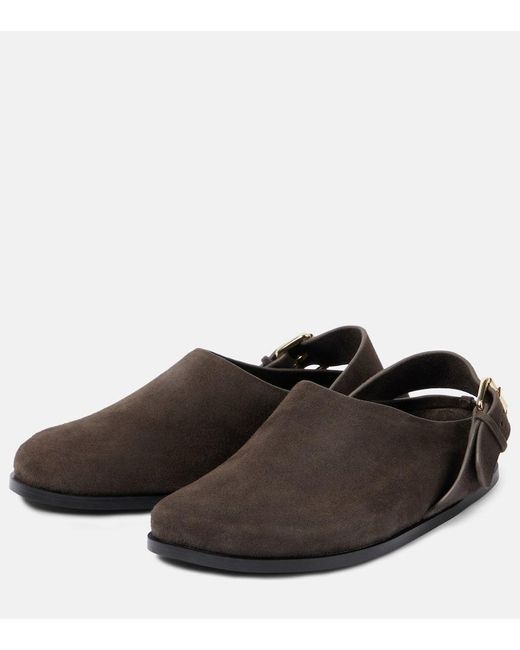 A.Emery Brown Louis Suede Slingback Flats
