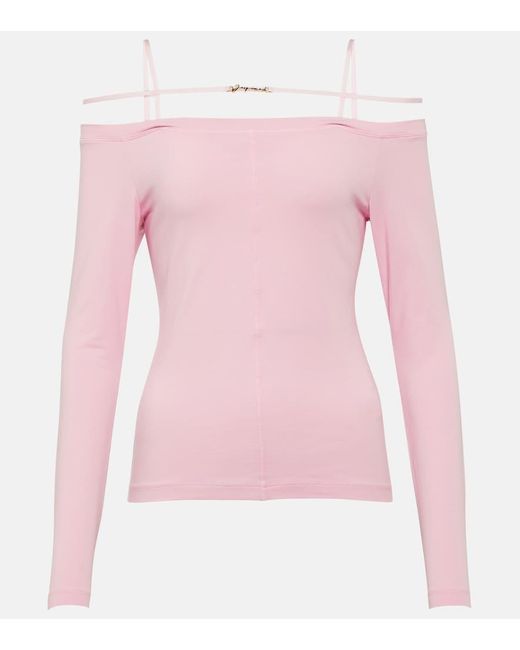 Top Le T-shirt Sierra di Jacquemus in Pink