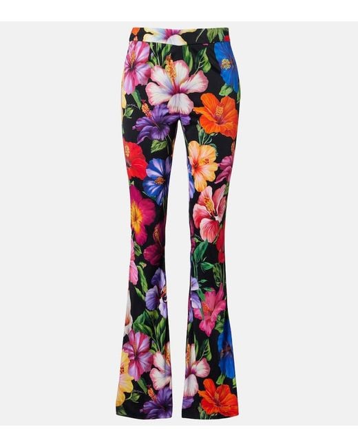 Dolce & Gabbana Floral Flared Pants
