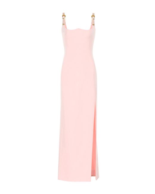 Versace Pink Embellished Silk Gown