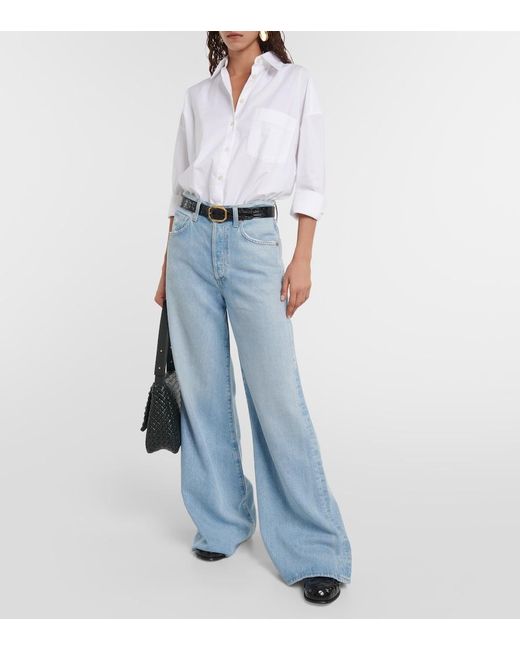 Citizens of Humanity Blue Beverly High-Rise Bootcut Jeans