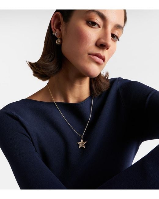 Sydney Evan White Icon Wallpaper Star 14Kt Pendant Necklace With Diamonds