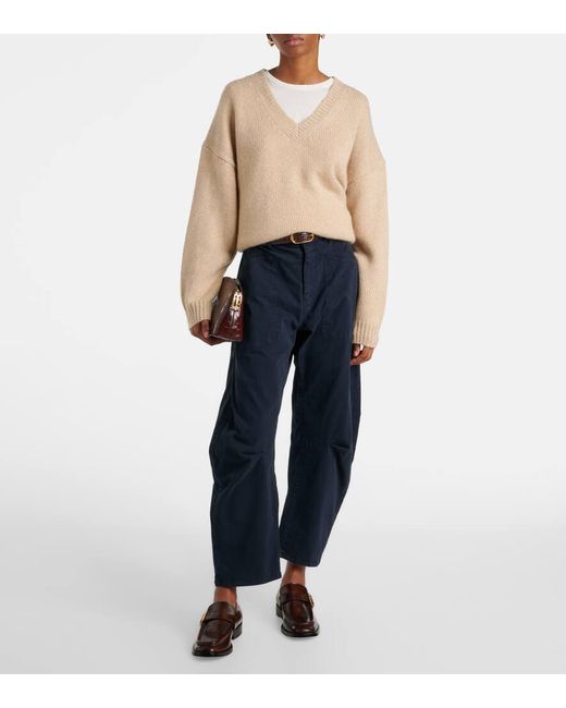 Pantaloni A Gamba Larga Shon di Nili Lotan in Blue