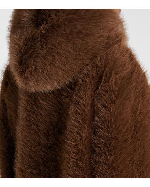 Elie Saab Brown Hooded Jacket