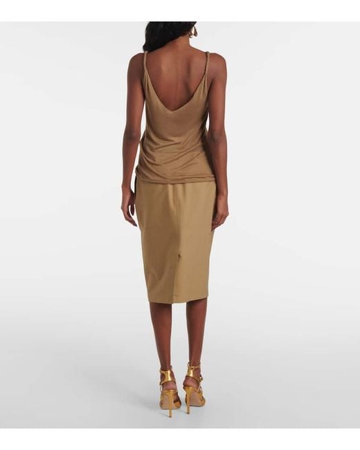 Tom Ford Natural Bamboo Jersey Tank Top