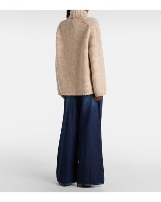 Dorothee Schumacher Natural Soft Happiness Wool-Blend Turtleneck Sweater
