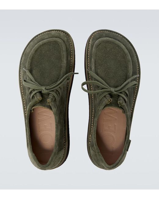 Loewe Desert Boots Faro Aus Veloursleder in Green für Herren