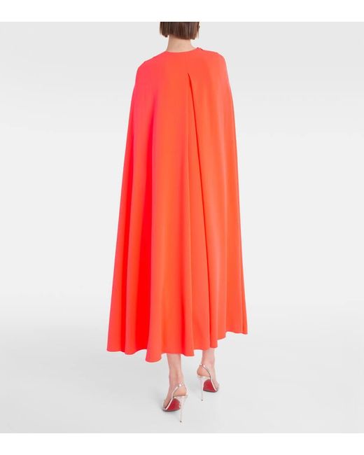 Abito Midi Twiggy Con Mantella di Roksanda in Red