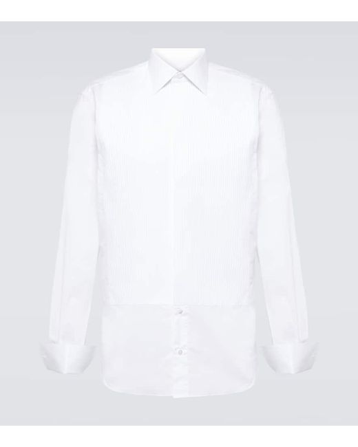 Camisa oxford de algodon Brioni de hombre de color White