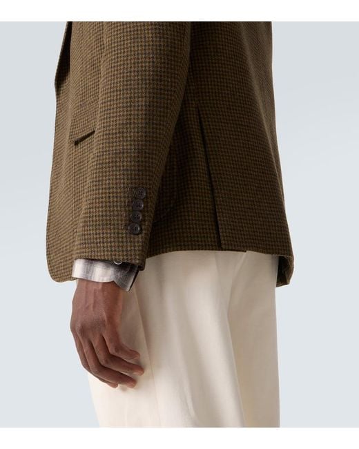 Ralph Lauren Green Cashmere And Wool Twill Coat for men