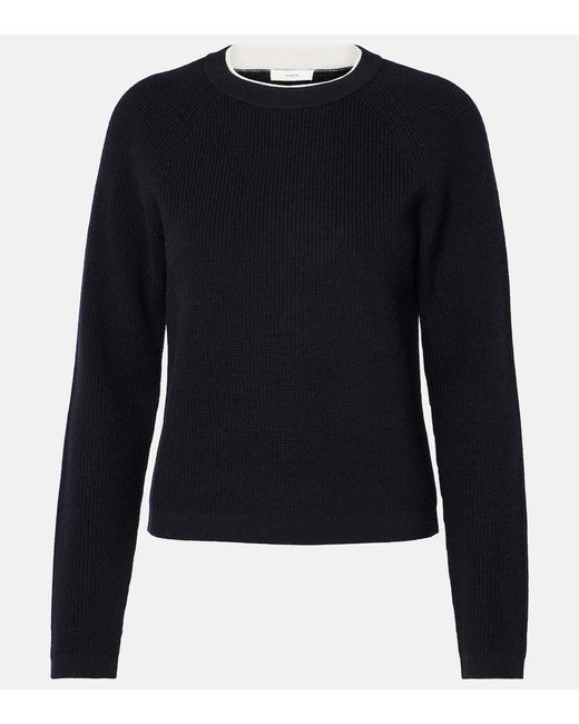 Vince Blue Pullover Aus Wolle Und Kaschmir