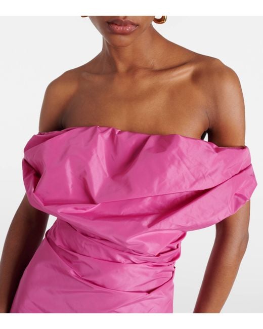 Robe longue Andrea Staud en coloris Pink