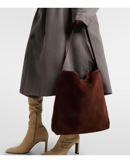 Aesther Ekme Brown Sac Supple Suede Tote Bag