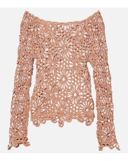 Top De Mezcla De Algodon Norma Kamali de color Pink