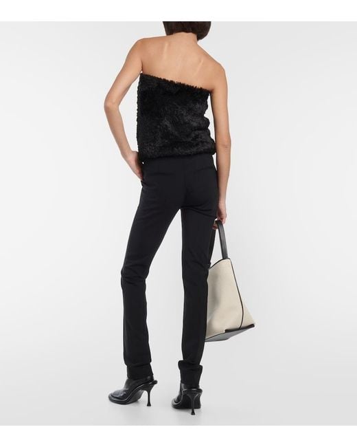 J.W. Anderson Black Cropped Tube Top
