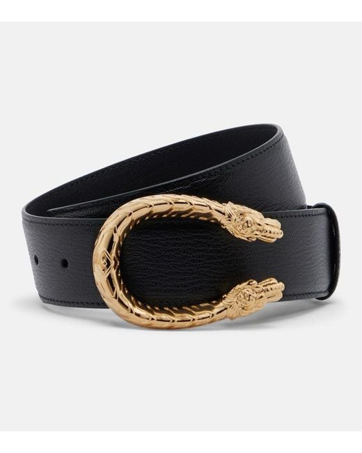 Gucci Black Dionysus Leather Belt