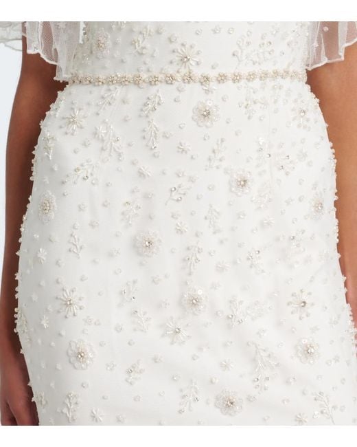 Jenny Packham White Bridal Sylvia Embellished Gown