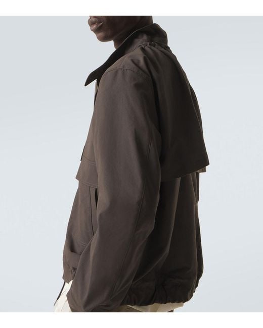 Sacai Black Zip-Up Technical Jacket for men