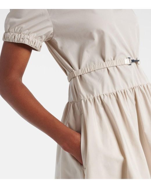 Max Mara Natural Terry Cotton Poplin Midi Dress