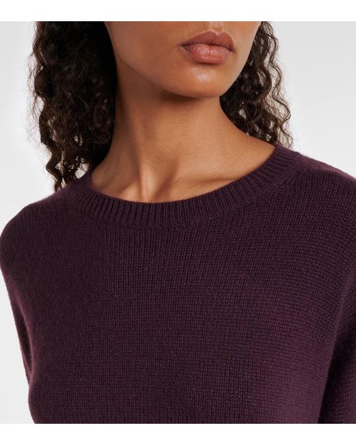 Lisa Yang Purple Pullover Mila Aus Kaschmir