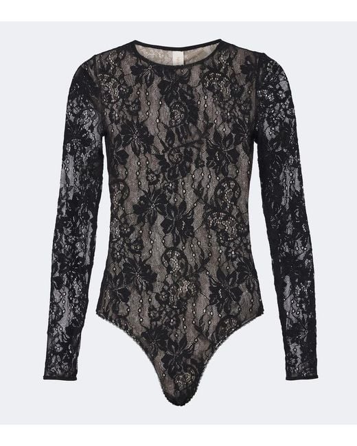 Zimmermann Black Lace Bodysuit