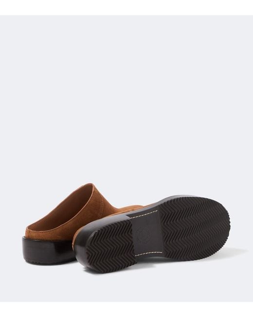 Dries Van Noten Brown Suede Mules for men
