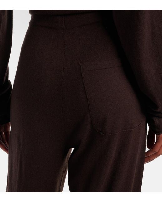 Extreme Cashmere Black N°353 Relax Cotton-Blend Straight Pants