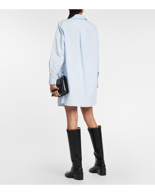 Chloé Blue Renaissance Pique Jacquard Shirt