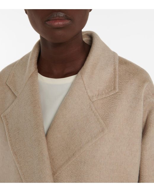 Max Mara Kassel Double-faced Cashmere Coat in Natural | Lyst Canada
