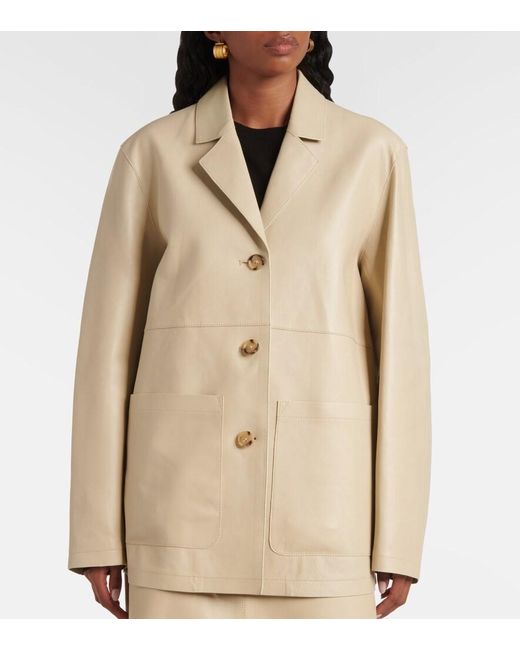 Totême Natural Leather Jacket